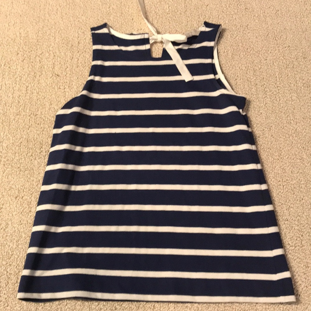 LOFT striped bow back tank